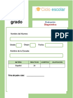 Examen Diagnostico Tercer Grado 2020-2021