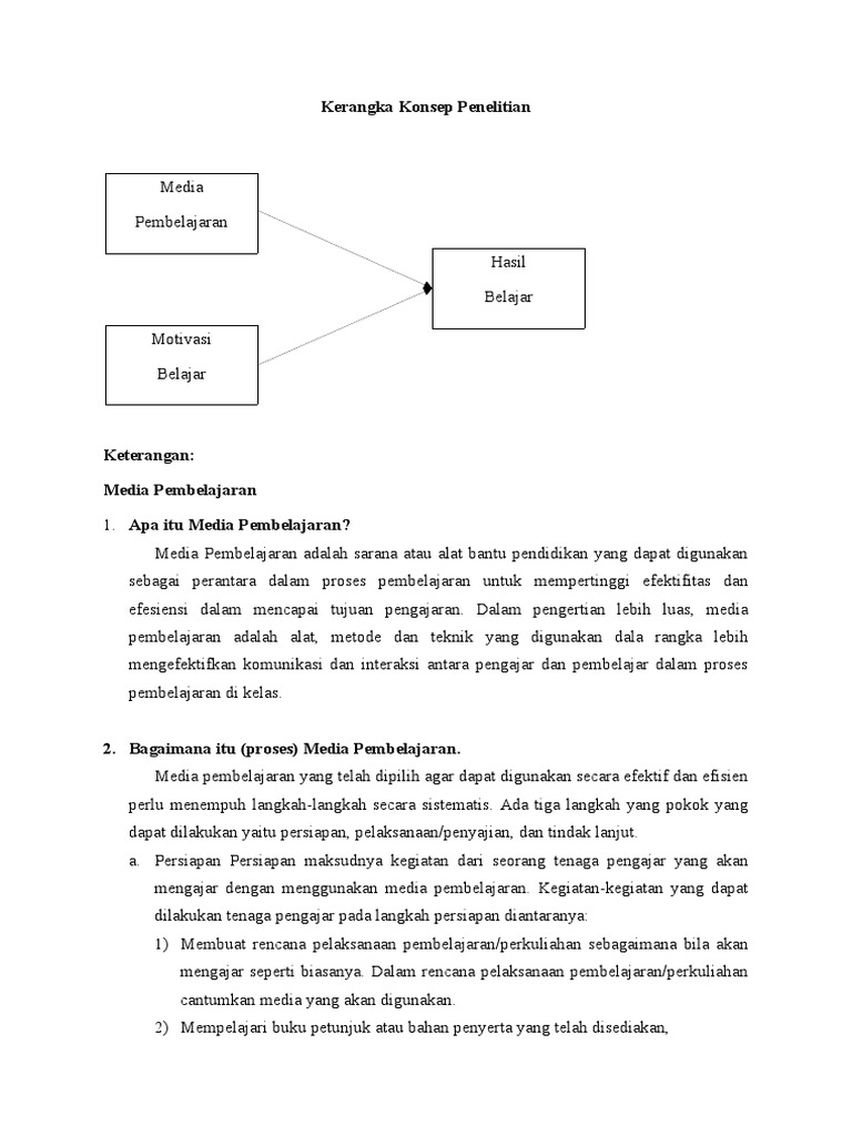 Kerangka Konsep Penelitian | PDF