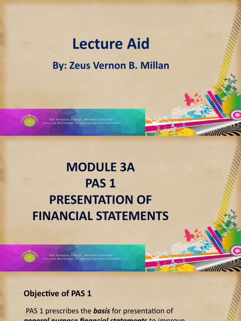 Understanding PAS 1 Financial Statements | PDF | Financial Statement ...