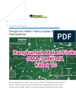 Rangkuman Materi Fisika Lengkap Kelas 10 Sma/Smk/Ma