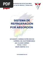 Sistema de Refrigeración Por Absorción