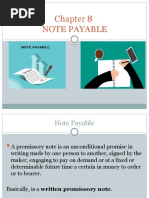 Chapter8 Note Payable