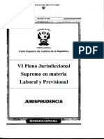 VI Pleno Jurisdiccional Supremo en Materia Laboral y Previsional LP