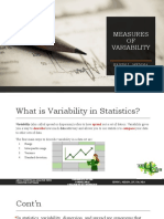 Measures of Variability