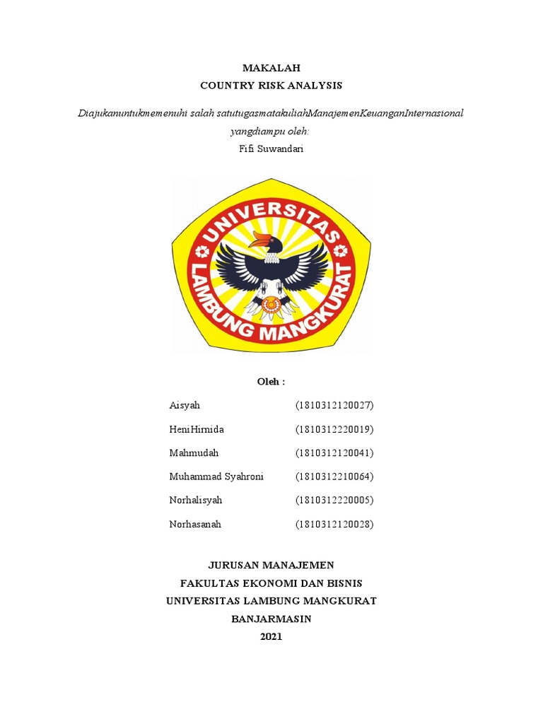 Country Risk Analysis | PDF