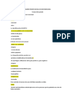 Examen Primer Parcial de Microbiologia