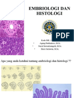 Pengantar Kuliah Embrio Histo
