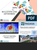 Understanding Warning, Bulletins and Advisories of Pagasa