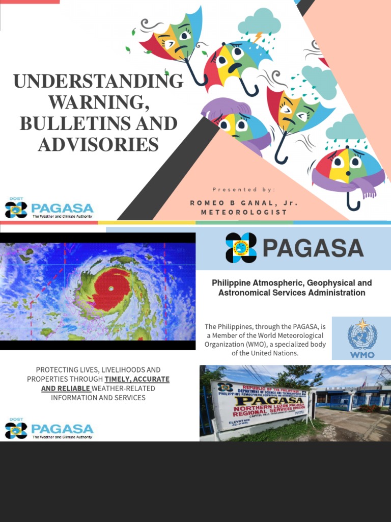 Understanding Warning, Bulletins and Advisories of Pagasa PDF Storm