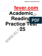 Ieltsfever Academic Reading Practice Test 25 PDF
