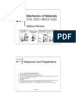 Mechanics of Materials: CIVL 3322 / MECH 3322 Statics Review