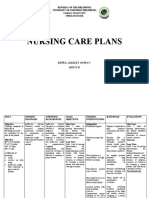 Nursing Care Plans: Republic of The Philippines University of Northern Philippines Tamag, Vigan City 2700 Ilocos Sur