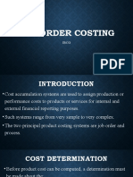 Chapter 5 Job Order Costing