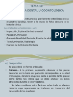 Semiología dental: métodos de examen clínico