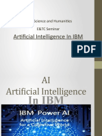 Artificial Intelligence in IBM: Basic Science and Humanities E&TC Seminar