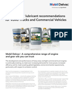 Mobil Delvac Lubricant Recommendations For Volvo Trucks and Commercial Vehicles