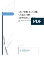 Hidrostatica Aplicada Sobre Cuerpos Sumergidos