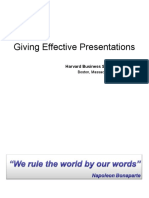Giving Effective Presentations: Harvard Business School Press