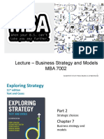 Micro Lecture 1 Business Strategy Models Positioning