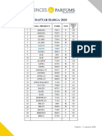 Daftar Harga 2020: NO Nama Product Code F/M