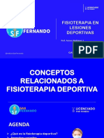 Semana 1 - Conceptos de Fisioterapia Deportiva