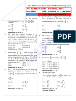 Allen: Final Jee-Main Examination - August, 2021