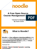 A Free Open Source Course Management System: Tutorials For Studyzone by Coach Carole