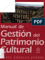QUEROL, M.A. - Manual de Gestión Del Patrimonio Cultural (2010)