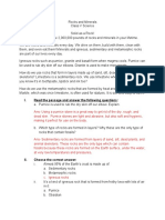 Science Workset 1 (Rocks & Minerals)