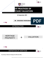 Bu Junainah - Best Practices of Heritage Property Valuation