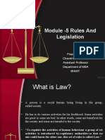 Module 5 - Rules and Legislation (Autosaved)