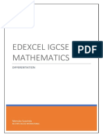 Edexcel Igcse Mathematics: Differentiation