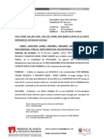 Procuraduría solicita pago de reparación civil