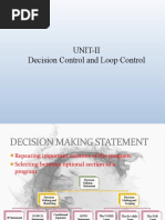 Unit-Ii Decision Control and Loop Control