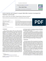 Carrier Injection and Transport in Organic Field-effect Transistor Investigated By