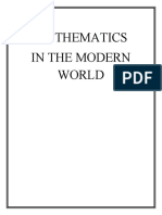 Mathematics in The Modern World