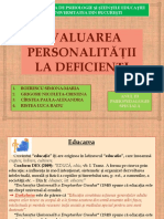 Evaluarea Personalității La Deficienți-Pps