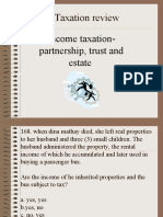 Income Taxation-Partnership Estate Trust