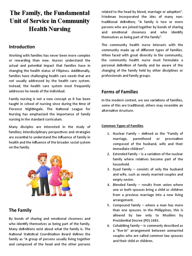 Family as Core Unit in Community Health | PDF | Family | Marriage