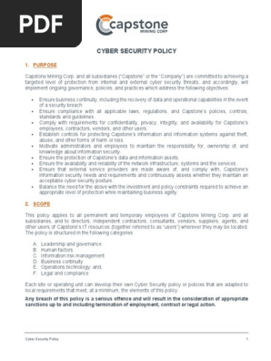 Cyber Security Policy