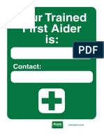 A4 Trained First Aider Contact 1