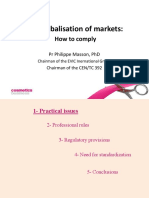 Globalisation of Markets Compliance: Practical Issues and Standardization Needs