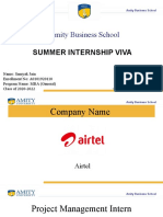 Amity Business School: Summer Internship Viva