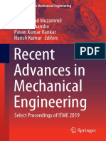 Recent Advances in Mechanical Engineering: Mohammad Muzammil Arunesh Chandra Pavan Kumar Kankar Harish Kumar Editors