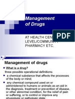 Drug Management at Health Centre Level