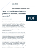 What Is The Difference Between Probability and Non-Probability Sampling - Statistics Solutions