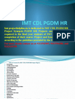 Imt CDL PGDM HR