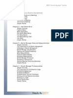 Unit 1 - Overview of Branch Management: Chapter 1 - Introduction To Banking