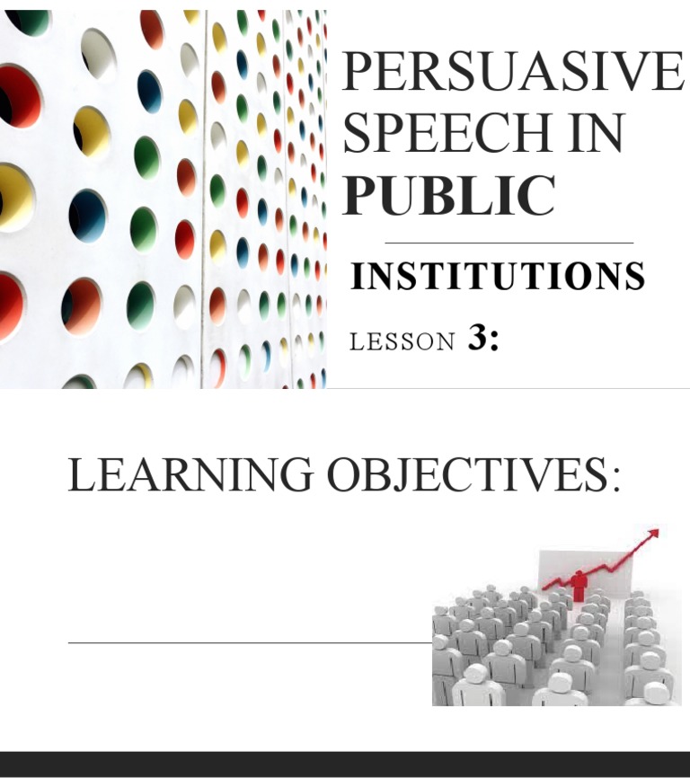 persuasive speech in public institution ppt