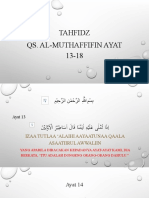 Tahfidz QS. Al-Muthaffifin 13-18